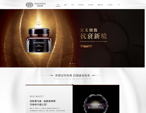 东莞巴松那化妆品商贸有限公司网站建设项目--互诺科技