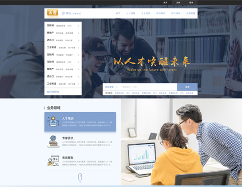 深圳金专人才网络服务有限公司网站建设项目--互诺科技