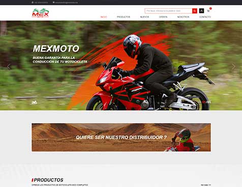 MEX MOTO商城网站建设项目--互诺科技