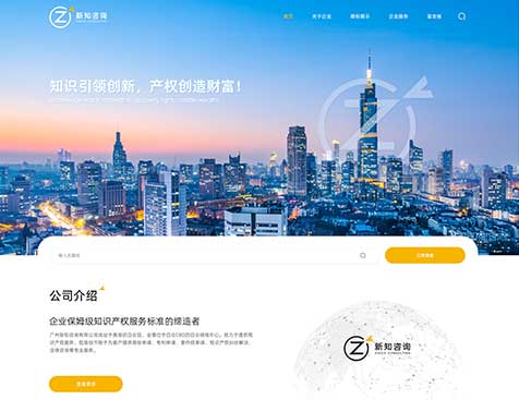 广州新知咨询有限公司官网定制项目--互诺科技