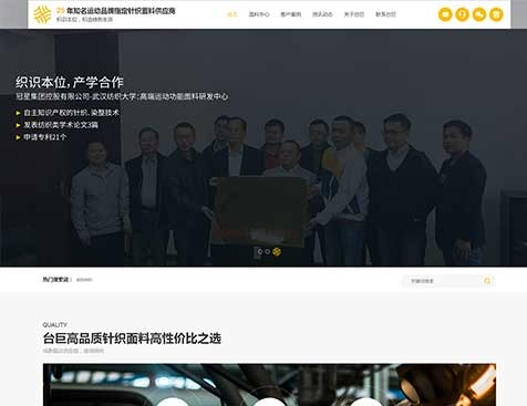 台巨纺织（上海）有限公司网站建设--互诺科技